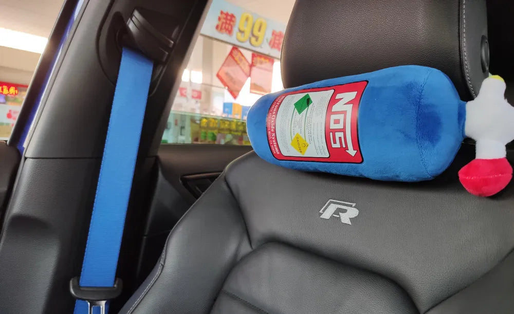 Almohada para el cuello con la forma de botella NOS