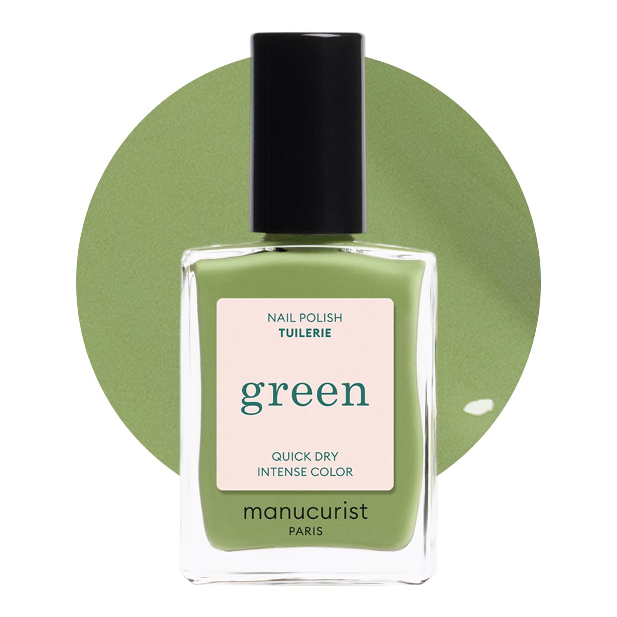 Manucurist Green Nail Polish Shell Beige - Pink Beige Nail Polish | Quick Dry Nail Polish - 9-Free Toxic Free - Long Lasting - Without Lamp - 15ml