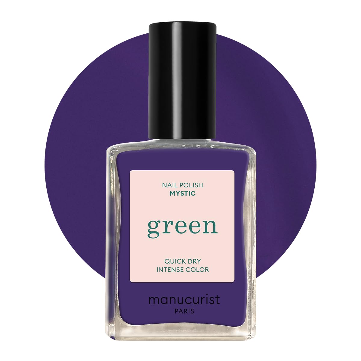 Manucurist Green Nail Polish Shell Beige - Pink Beige Nail Polish | Quick Dry Nail Polish - 9-Free Toxic Free - Long Lasting - Without Lamp - 15ml