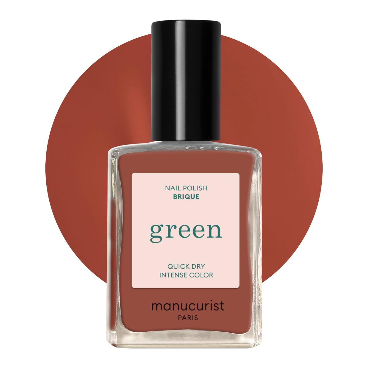 Manucurist Green Nail Polish Shell Beige - Pink Beige Nail Polish | Quick Dry Nail Polish - 9-Free Toxic Free - Long Lasting - Without Lamp - 15ml