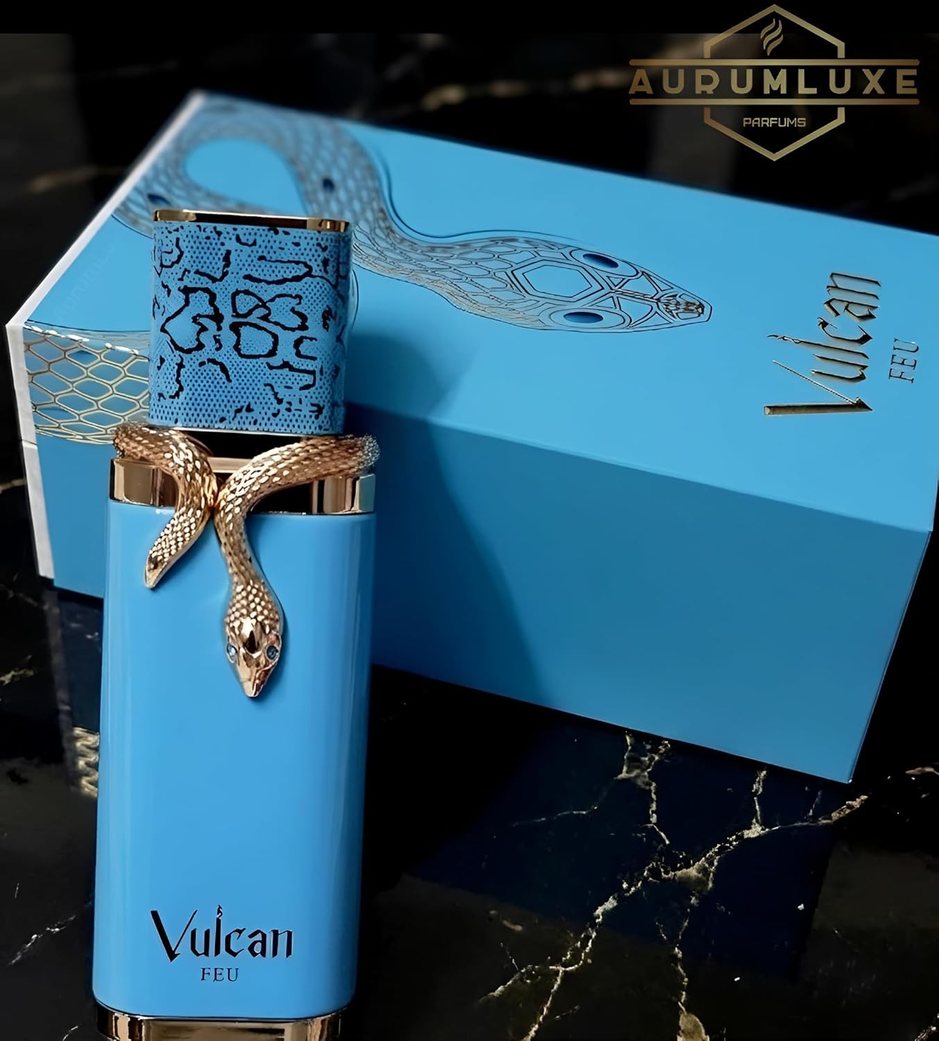 AURUMLUXE Vulcan Feu Perfume, Arabic Perfumes Men, Original Gifts for Men, Cologne Men, Original Arabic Perfume, Eau de Parfum, Vulcan Feu Perfume 100 ml