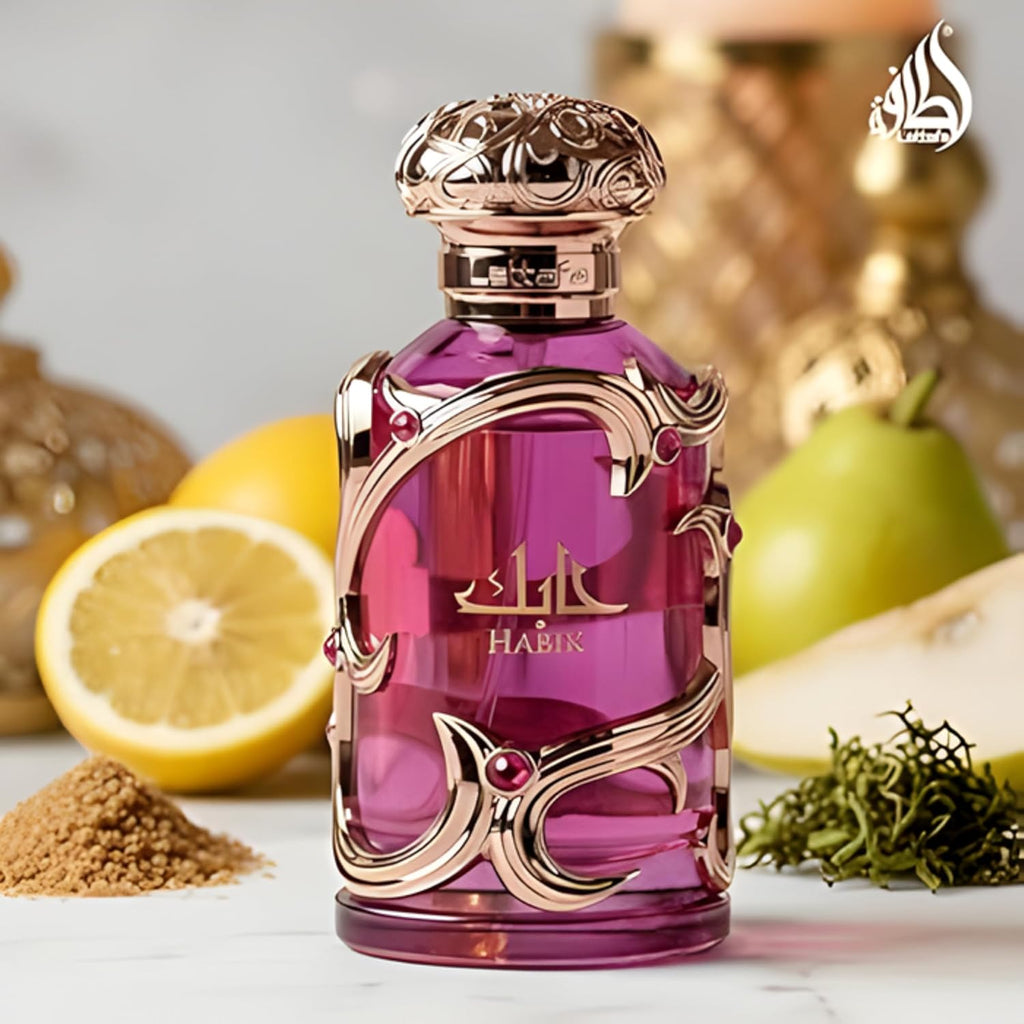 Lattafa Habik Floral Fruity Fresh Musky Eau de Parfum Spray Long Lasting Fragrance for Women 100ml