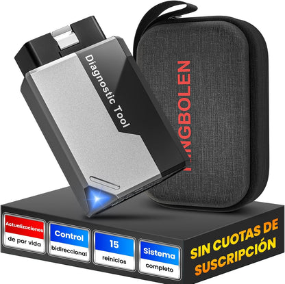 KINGBOLEN EDIAG Elite OBD2 Bluetooth Diagnosis, Multi-brand Car Diagnosis for iOS and Android,Full System & 15+ Reset Functions, Active Test, FCA, CANFD, Free Updates