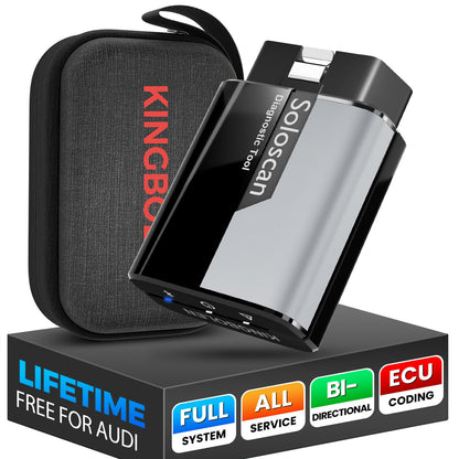 KINGBOLEN Soloscan OBD2 Diagnosis for Land Rover/Jaguar, Bluetooth Car Diagnosis, All Systems Diagnosis, 50+ Services, Active Test, ECU Coding, Free Updates