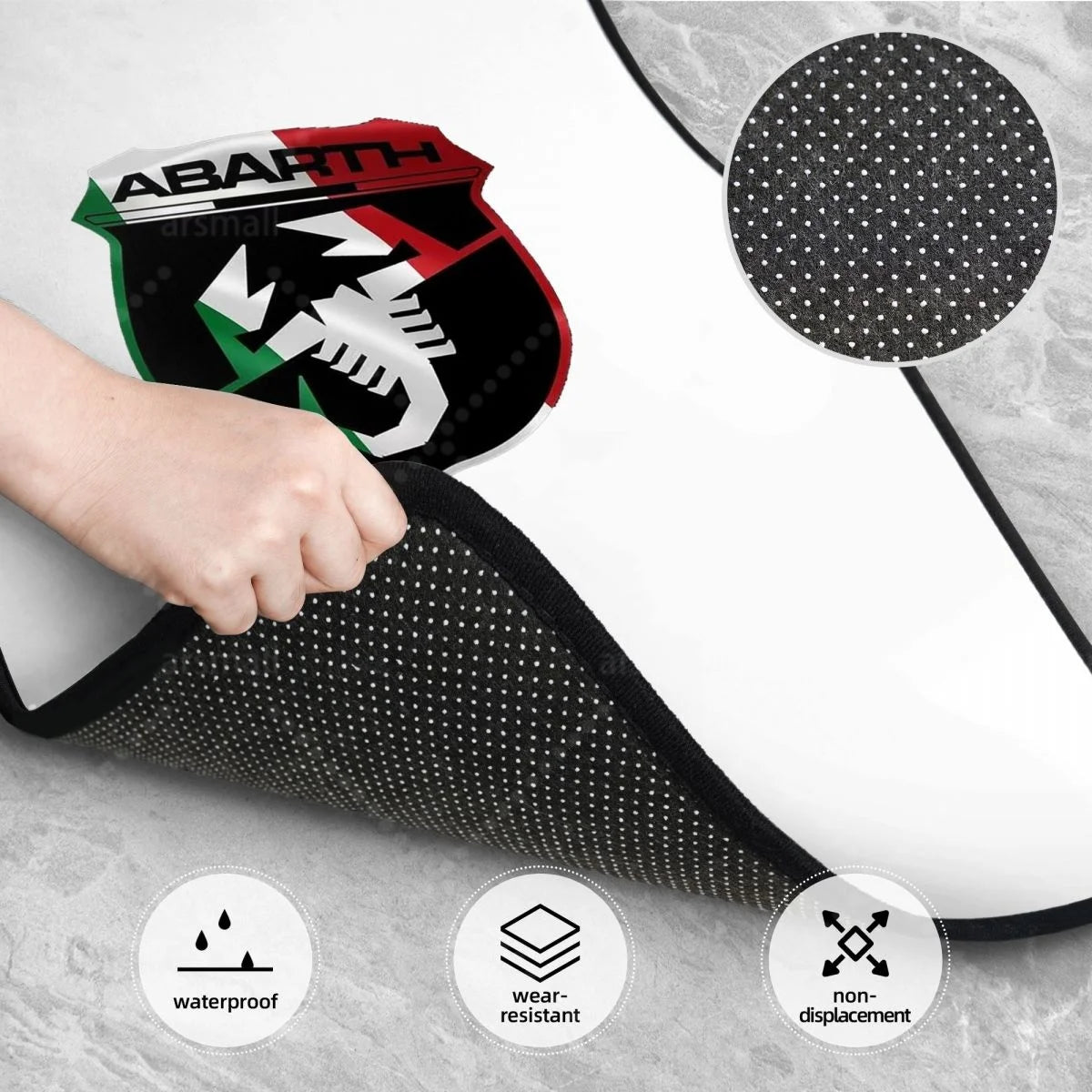 Juego de 4 alfombrillas universales antideslizantes para coche, delanteras y traseras. Accesorios de decoración para el coche.