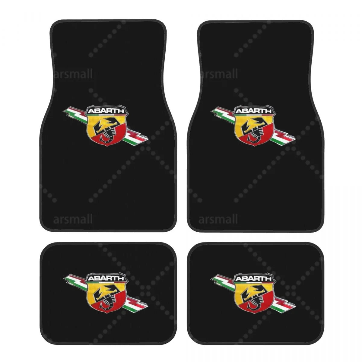 Juego de 4 alfombrillas universales antideslizantes para coche, delanteras y traseras. Accesorios de decoración para el coche.