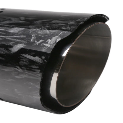 Punta de escape de ángulo ajustable con carcasa de ABS forjada, 63 mm de diámetro interior/89 mm de diámetro exterior, compatible con tubos de escape curvos, universal para atornillar en automóviles.