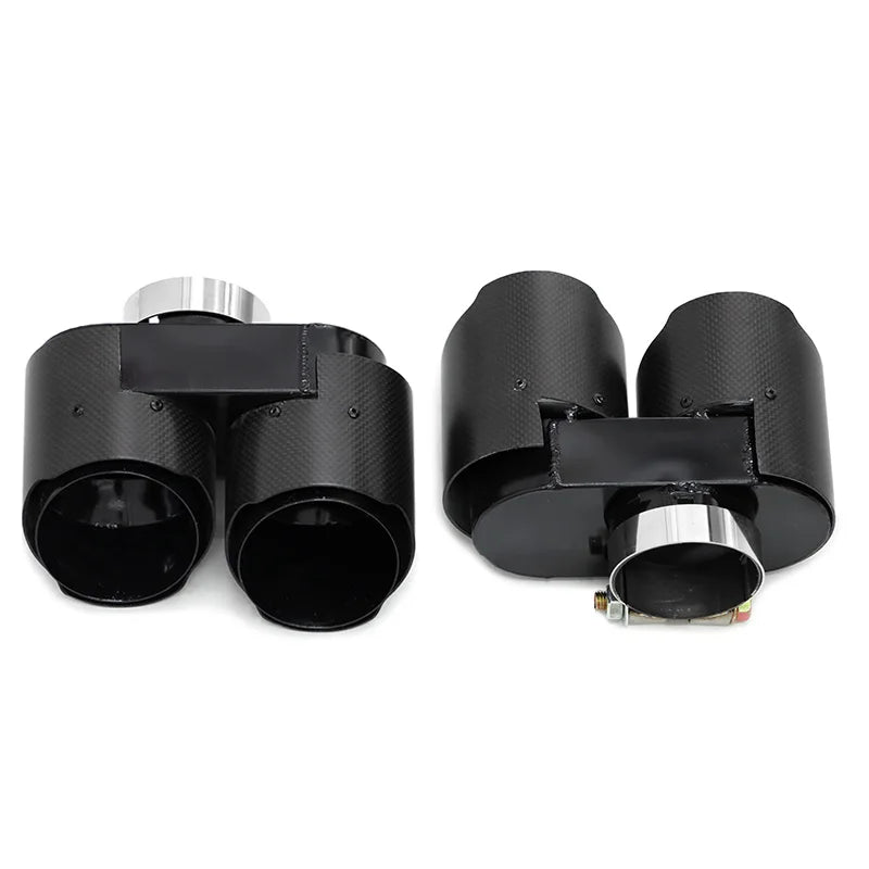 Punta de escape de fibra de carbono para BMW G20 G21 330i 320d 330d 325i 330e, silenciador, boquilla de escape, tubo de escape.