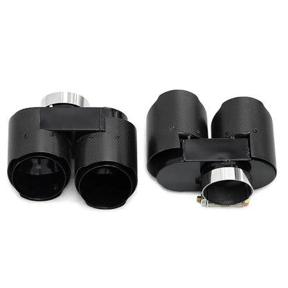 Punta de escape de fibra de carbono para BMW G20 G21 330i 320d 330d 325i 330e, silenciador, boquilla de escape, tubo de escape.