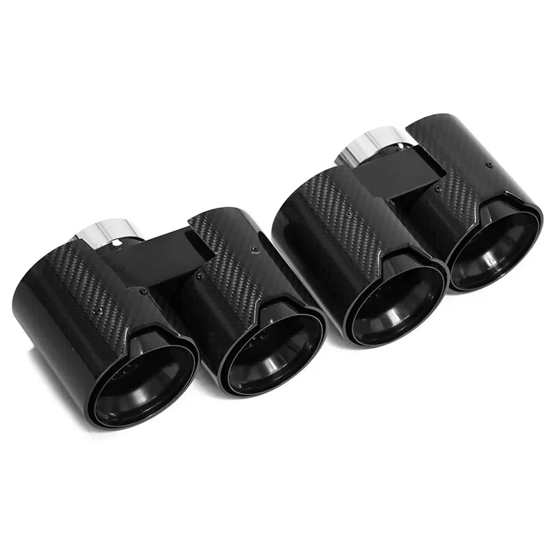 Punta de escape de fibra de carbono para BMW G20 G21 330i 320d 330d 325i 330e, silenciador, boquilla de escape, tubo de escape.