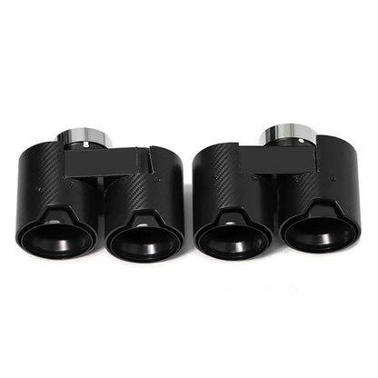Punta de escape de fibra de carbono para BMW G20 G21 330i 320d 330d 325i 330e, silenciador, boquilla de escape, tubo de escape.