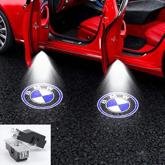 2/4Pcs LED Car Welcome Logo Light Door Projector Light For BMW E36 F20 E46 E39 E38 E90 E53 X3 X5 X6 M2 M4 F30 E60 E87 Accessorie