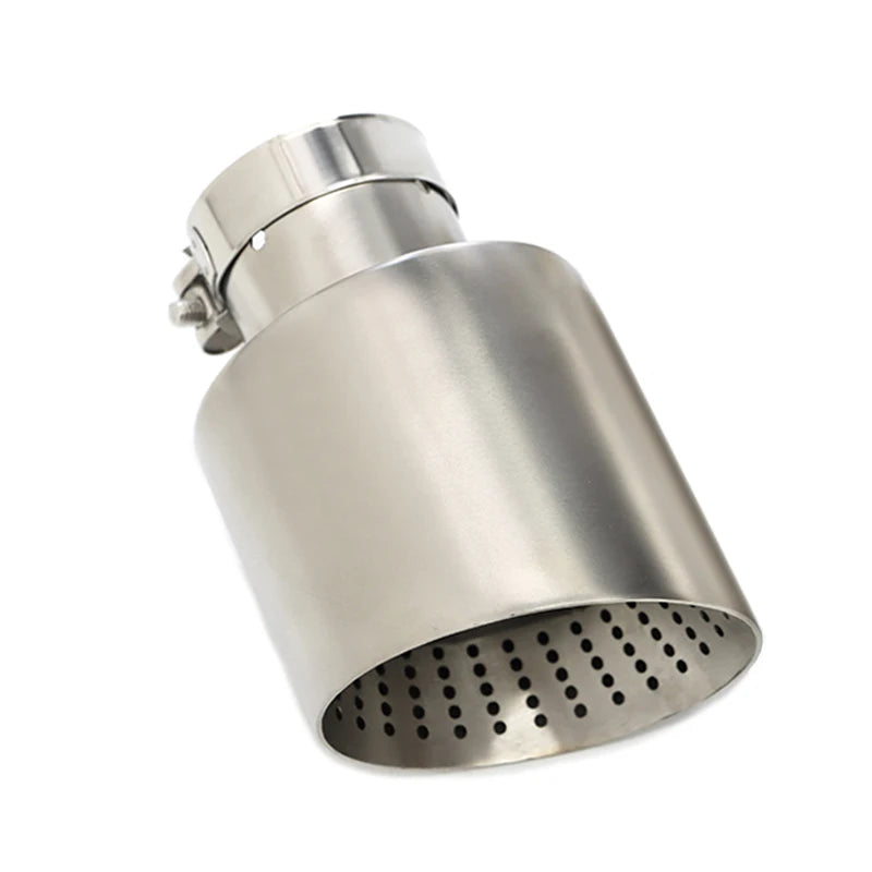 1 Uds. Sistema de punta de escape de coche de acero inoxidable mate, punta de escape Universal para VW GTI MK7 Golf7, boquilla de 60MM y 63mm, punta de silenciador