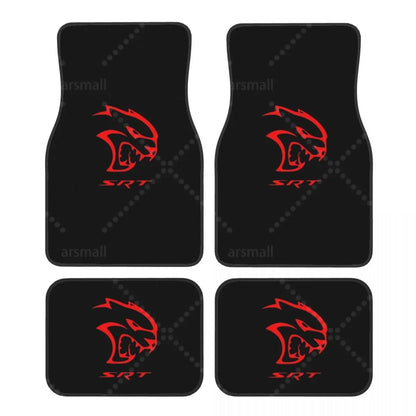 Alfombrillas de 4 Uds. Alfombrillas delanteras y traseras para coche con respaldo de goma, accesorios de decoración para coche