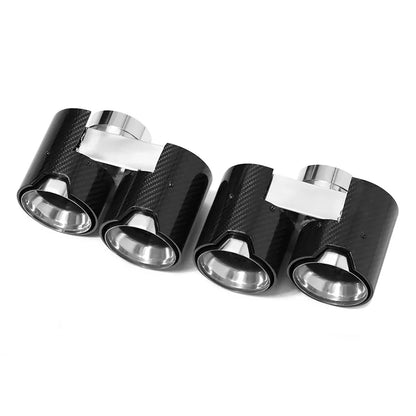 Punta de escape de fibra de carbono para BMW G20 G21 330i 320d 330d 325i 330e, silenciador, boquilla de escape, tubo de escape.