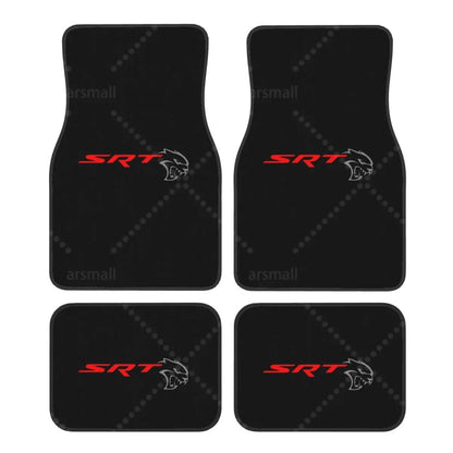 Alfombrillas de 4 Uds. Alfombrillas delanteras y traseras para coche con respaldo de goma, accesorios de decoración para coche