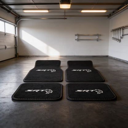 Alfombrillas de 4 Uds. Alfombrillas delanteras y traseras para coche con respaldo de goma, accesorios de decoración para coche