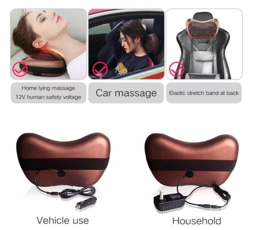 Almohada Masajeador Shiatsu con Calor | Masajeador Compacto