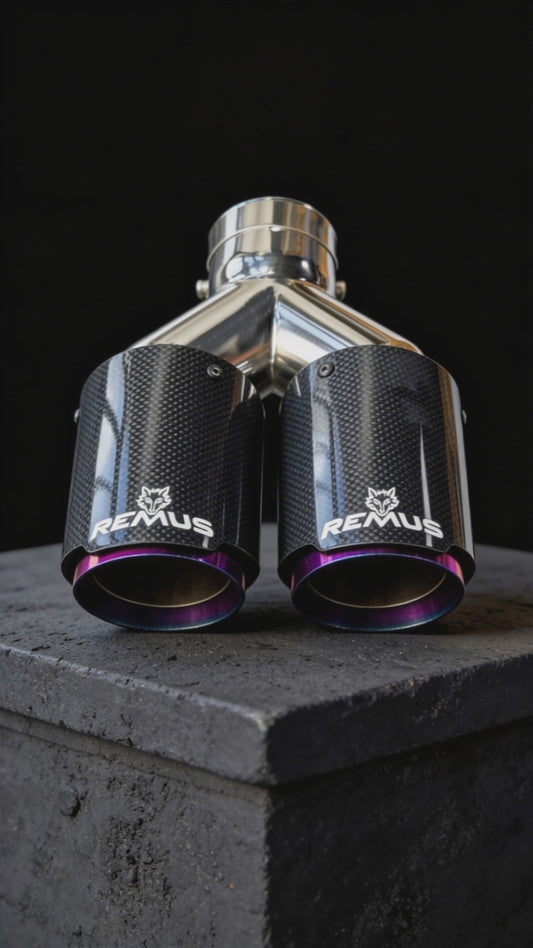 Puntas de escape dobles para coche