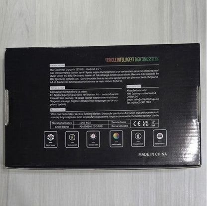 LED Strip Lights for Car Interior, 110 cm, Multi-Colour, Ambient Lighting, Flexible and Cuttable Accessories for All Models