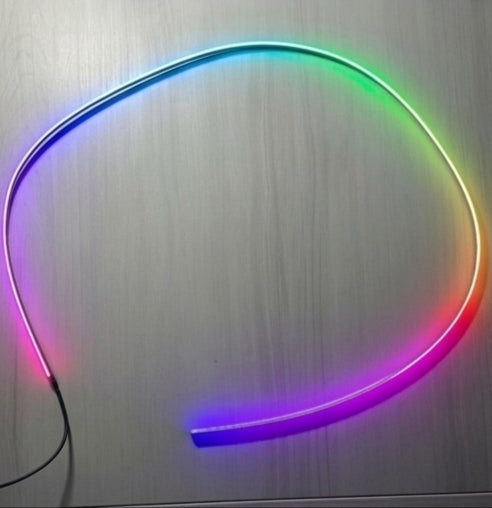 LED Strip Lights for Car Interior, 110 cm, Multi-Colour, Ambient Lighting, Flexible and Cuttable Accessories for All Models